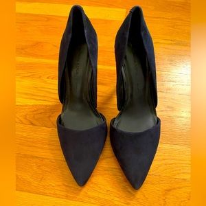 Banana Republic suede d’orsay pumps.